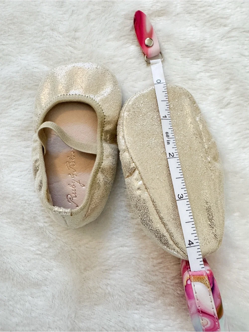 Bundle of Two Sparkle Floral Girls' Ballet Flats - Baby Girl 0-3 months